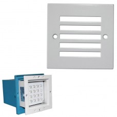 Φωτιστικό Χωνευτό Τετράγωνο με Γρίλιες LED 1W 230V 3100K Θερμό Φως Αλουμινίου Λευκό 9632 IP54